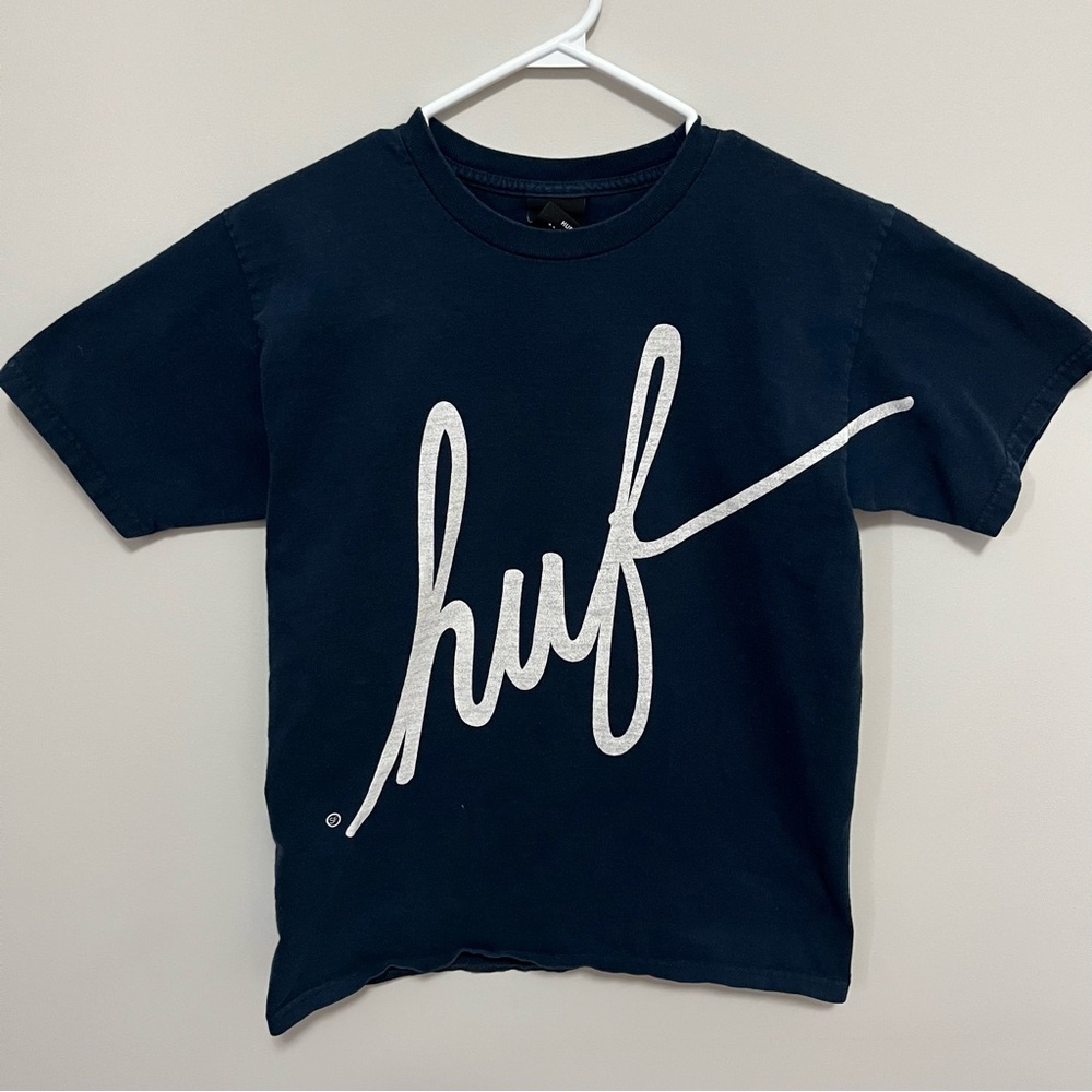 HUF T-Shirt Navy Blue - Size Small